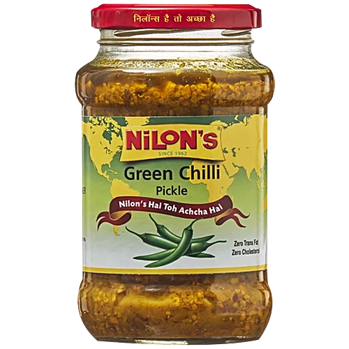 Nilons Classic Green Chili Pickle 400g