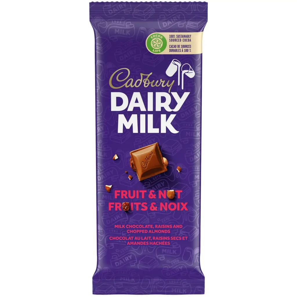 Cadburry Dairy Milk Fruit Nut 85g