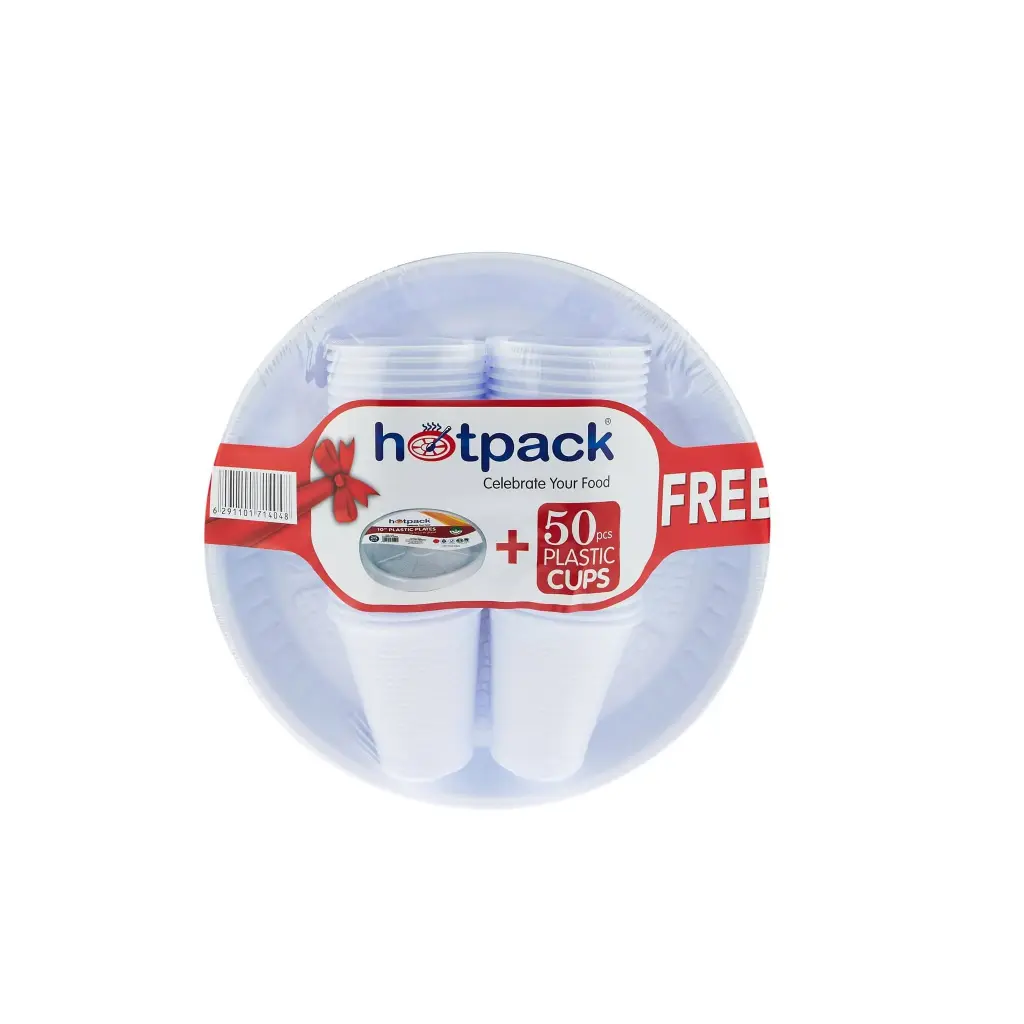 Hotpack Plastic Plates 25pc