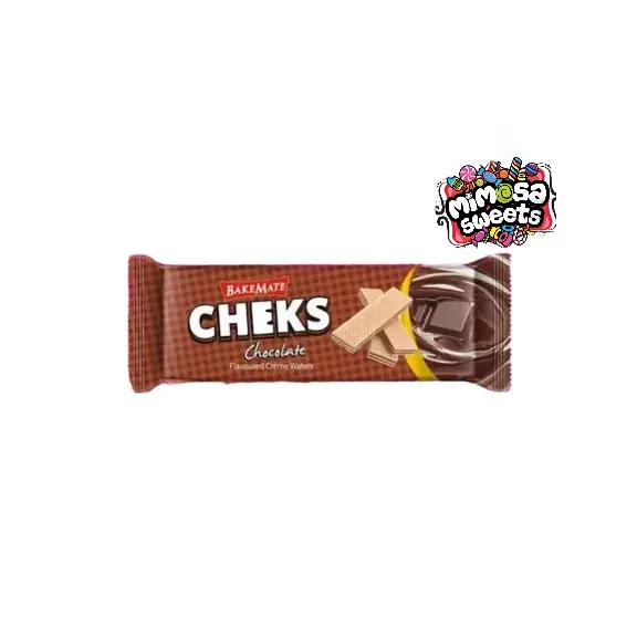 BakeMate Cheks Hazelnut Flavoured Wafers 100g