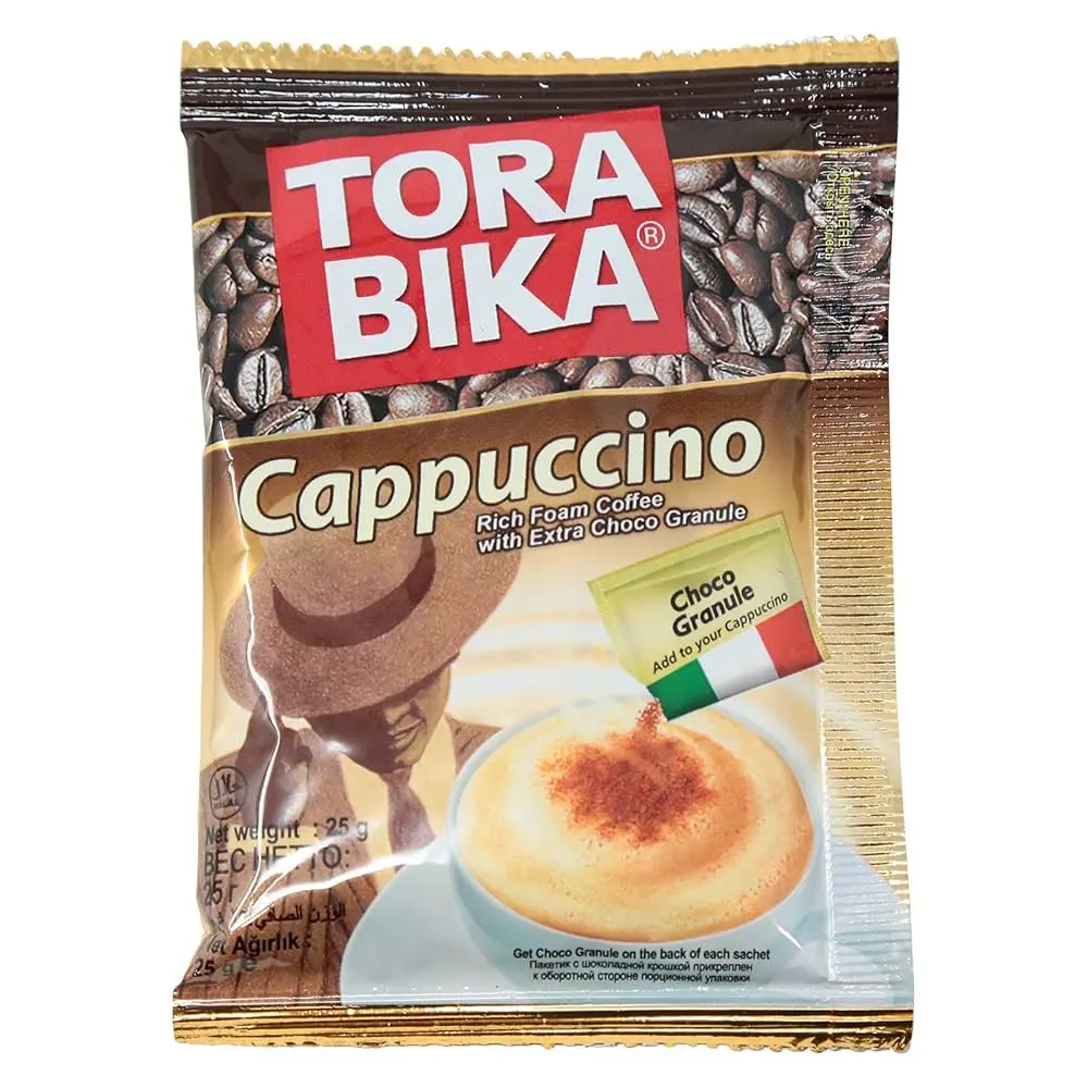 Tora Bika Cappuccino With Extra Choco Granula 10x25g 