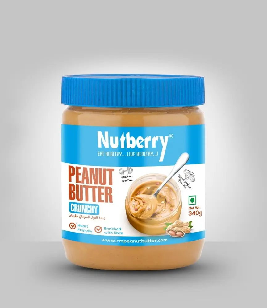 Nutberry peanut butter crunchy 340gr