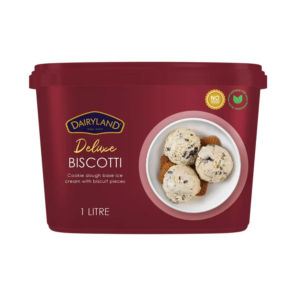 Dairyland Deluxe Biscotti Ice Cream 500ml