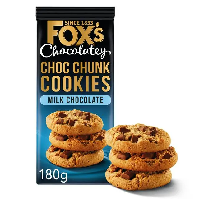 Fox's fabulous milk chocolate cookies 180gr 