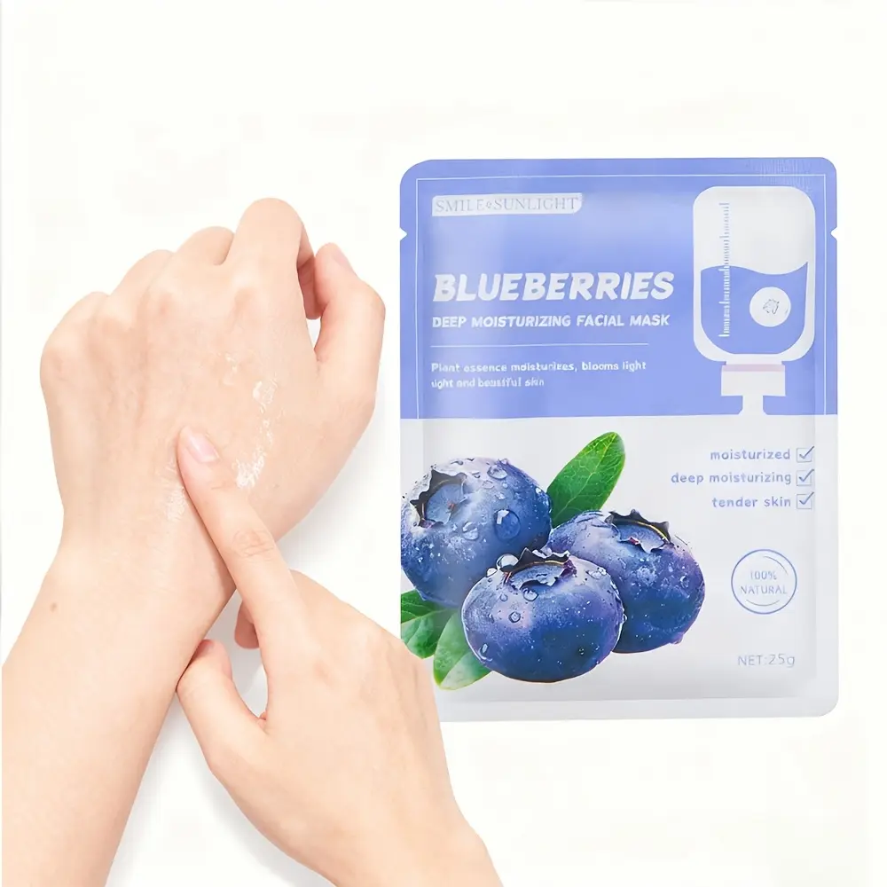 Smile & Sunlight Blueberries Moisturizing Facial Mask 25g