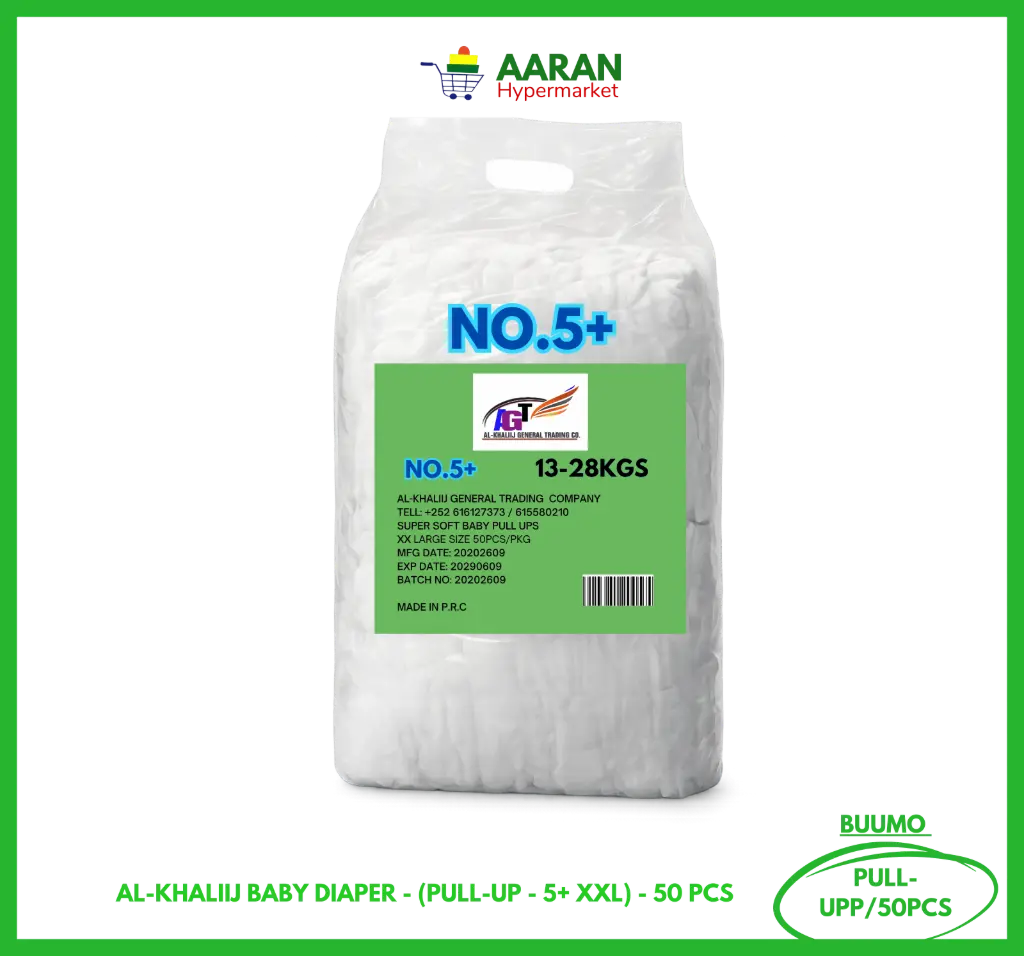 Baby Diaper Pull Up 5+ Xxl (Al-Khaliij) 50Pcs 