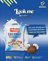Lookme Coconut Milk Chocolate Coated Wafers 150g