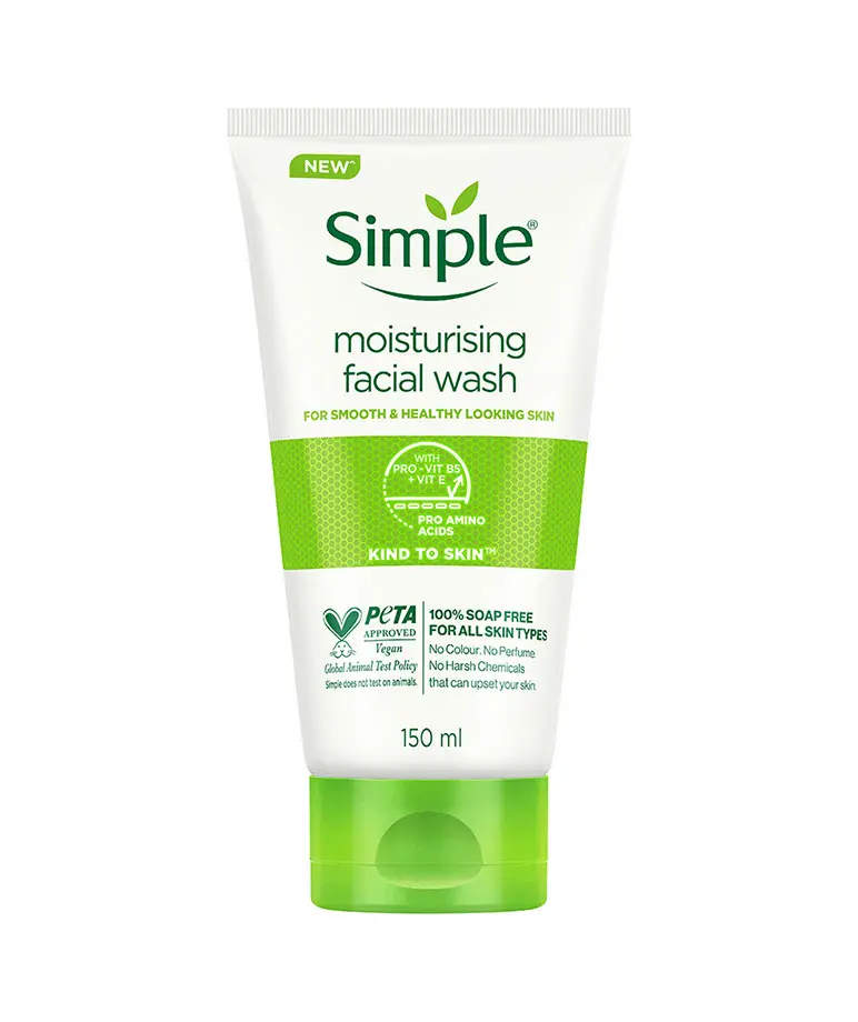 Simple Kind To Skin Moisturizing Facial Wash 150 ml