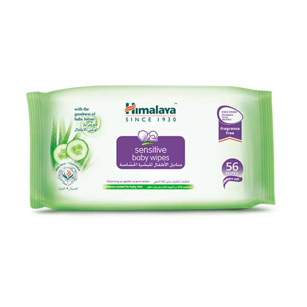 Himalaya Sensitive Baby Wipes 56pc