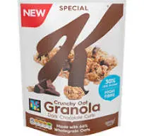 kellogg's special k crunchy oat granola dark chocolate curls 350gr