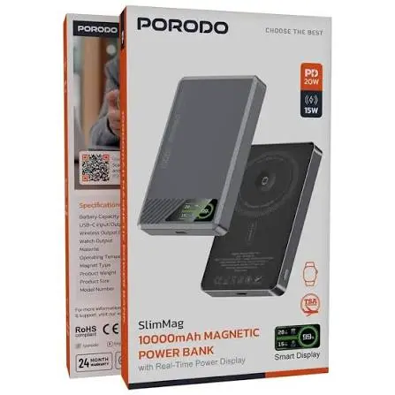 Porodo SlimMag 10000mAh Magnetic Power Bank