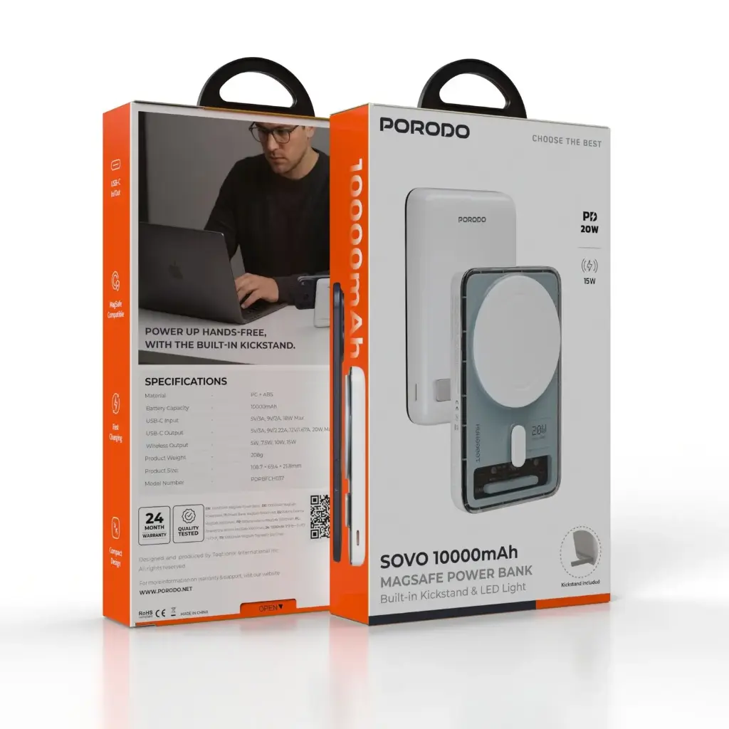 Porodo SOVO 10000mAh MagSafe Power Bank