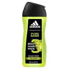[A00122] Adidas shower gel guaiac wood pure game  250ml