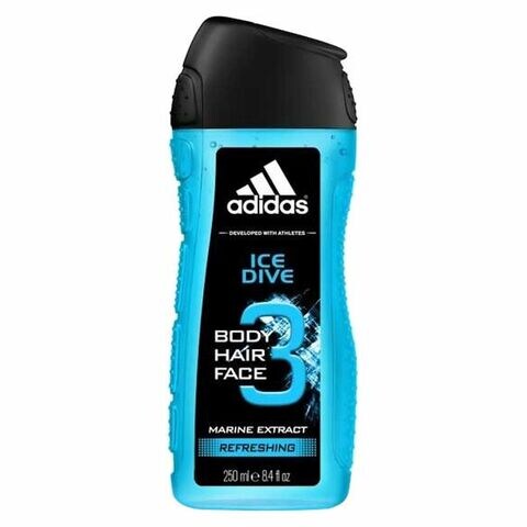 [A00124] Adidas shower gel marine extract ice dive 250ml