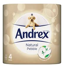 [A00636] Andrex natural pebble 4roll
