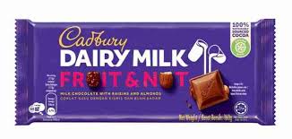 [A01942] Cadbury dairy Milk Fruit 160g