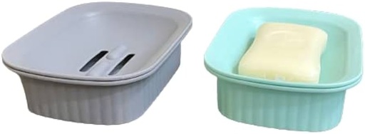 [A03903] Elegant & decent soap case compo 2pcs