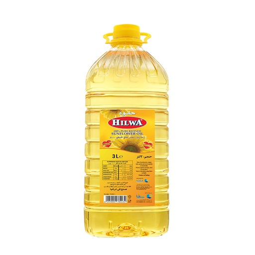 [A05412] Hilwa sunflower oil 3ltr