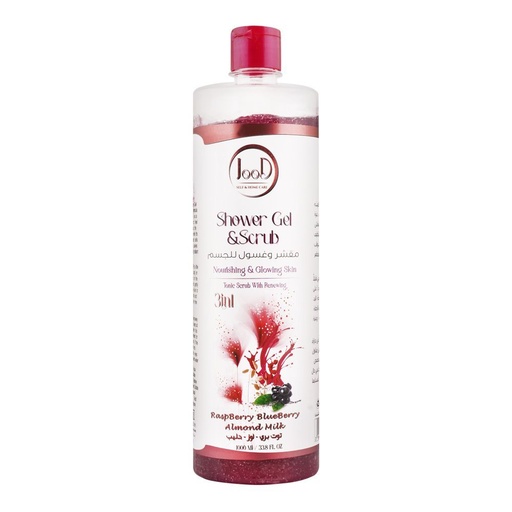[A05829] Jood shower gel & scrub raspberry blueberry 1000m