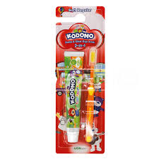 [A06197] Kodomo toothpast & toothbrush lion