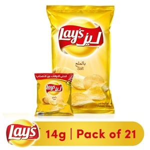 [A06394] Lays salt chips  21pcs