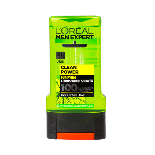 [A06637] loreal Clean Power Shower 300ml