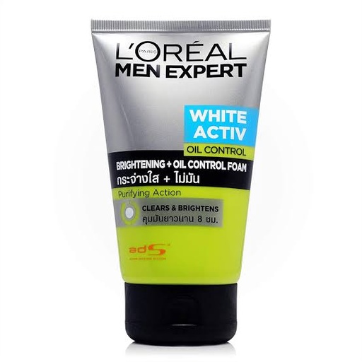 [A06665] L'oreal white active oil control clears&brightens 100ml