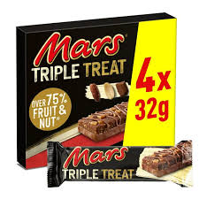 [A06937] Mars triple treat fruit nut&chocolate 4x32g