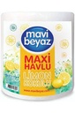 Mavi beyaz maxi havlu limon kokulu
