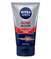 [A07758] Nivea men acne oil clear acne defense foam 100ml