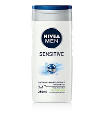 [A07770] Nivea men sensitive shower gel 250ml