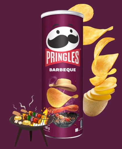 [A09033] Pringles barbeque 165g