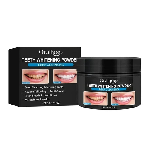 [A11323] Teeth whitening charcoal powder no:pm6902 60ml