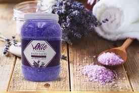 [A11795] Valle bath salt lavendar  500g