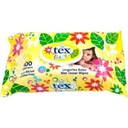 Tex Baby Lingettes Bebe Wet Towel Wipes Yellow 100pcs