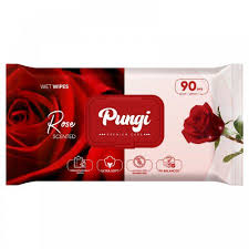 [A12610] Pungi rose wet wipes scented 90pcs