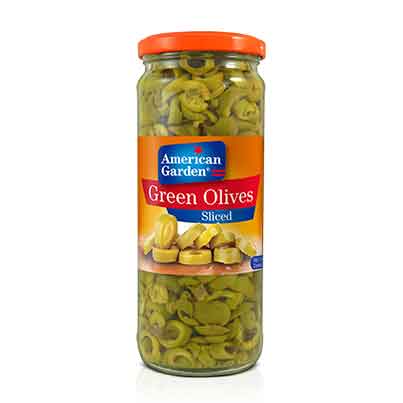 [A12712] American green olives whole 360gr