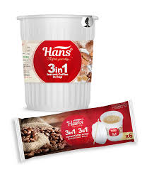 [A12807] Hans 3in1 instant coffee in cup 120gr