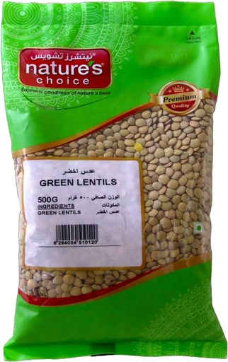 [A12851] Natures choice green lentils 500gr