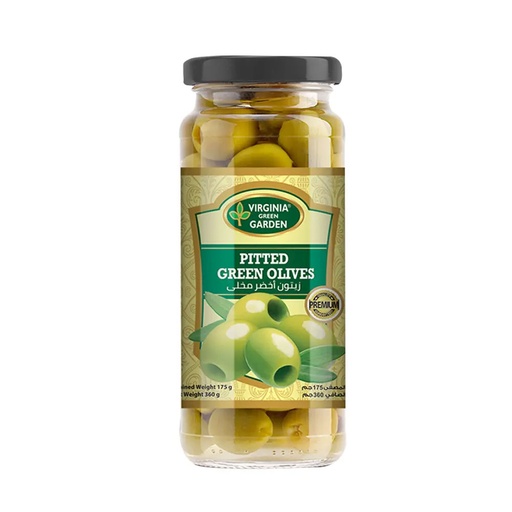[A12977] Swiss garden whole green olives 340g