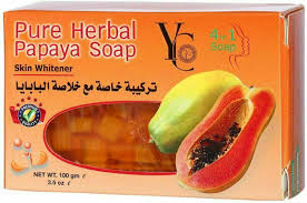 [A13763] YC Pure Herbal Papaya Soap 100g