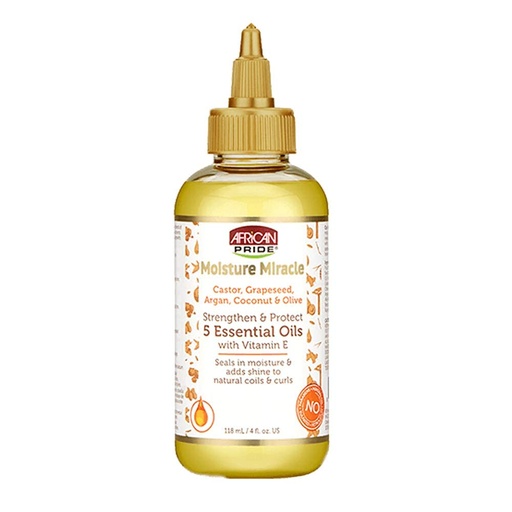 [A13596] African pride moisture miracle 5essential oils 4oz 118ml