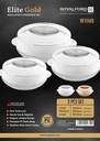 Royalford Elite Gold Insulated Casserole Rf11149