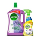 Dettol Anti-bacterial Power Floor Cleaner 3l&Dettol All purpose Cleaner 500ml