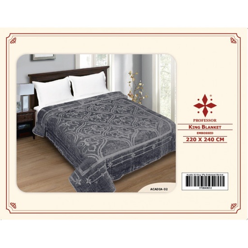 [A14739] Professor king blanket embossed acadia-03 220x240cm