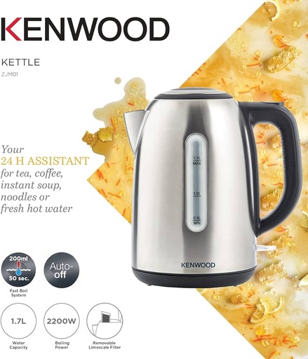 [A14881] Kenwood kettle break fast 1.7l zjm01
