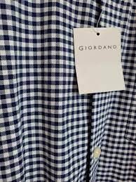 [A15145] Giordano oxford wrinkle free regular l175/100a
