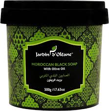 [A15256] Jarsin's Oleane Moroccan Black Soap With olive oil 500g