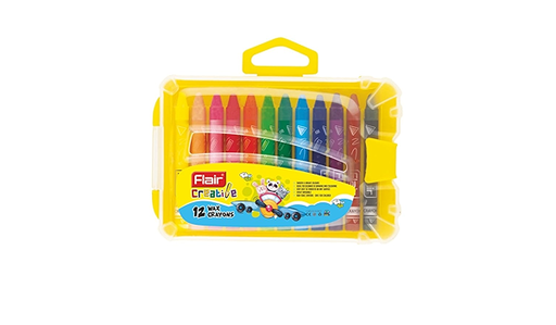 [A15329] Flamingo Artist 12Wax Crayons