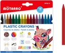 Motarro plastic crayons 18colors mp008-18